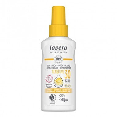 Spray Solar Sensitive Spf30 Lavera  Aloe Vera BIO y Vitamina E 100 ml