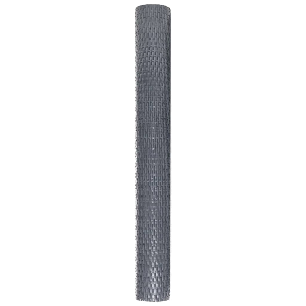 Toldo Para Balcón Ratán Sintético Gris Antracita 1000x80 Cm / Vetonek_1