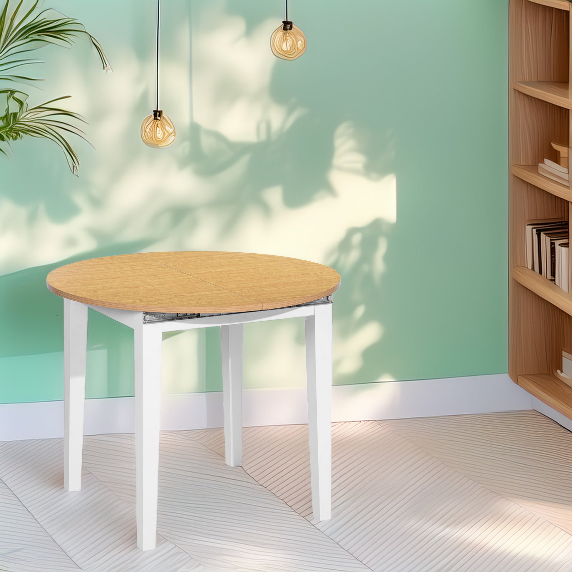 Well Home Mesa Extensible Circular Blanca Haya 90-120cm_2