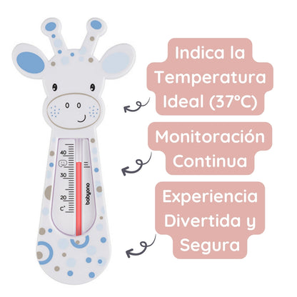 Termometro Del Agua Para Bebés Girafa Azul_3