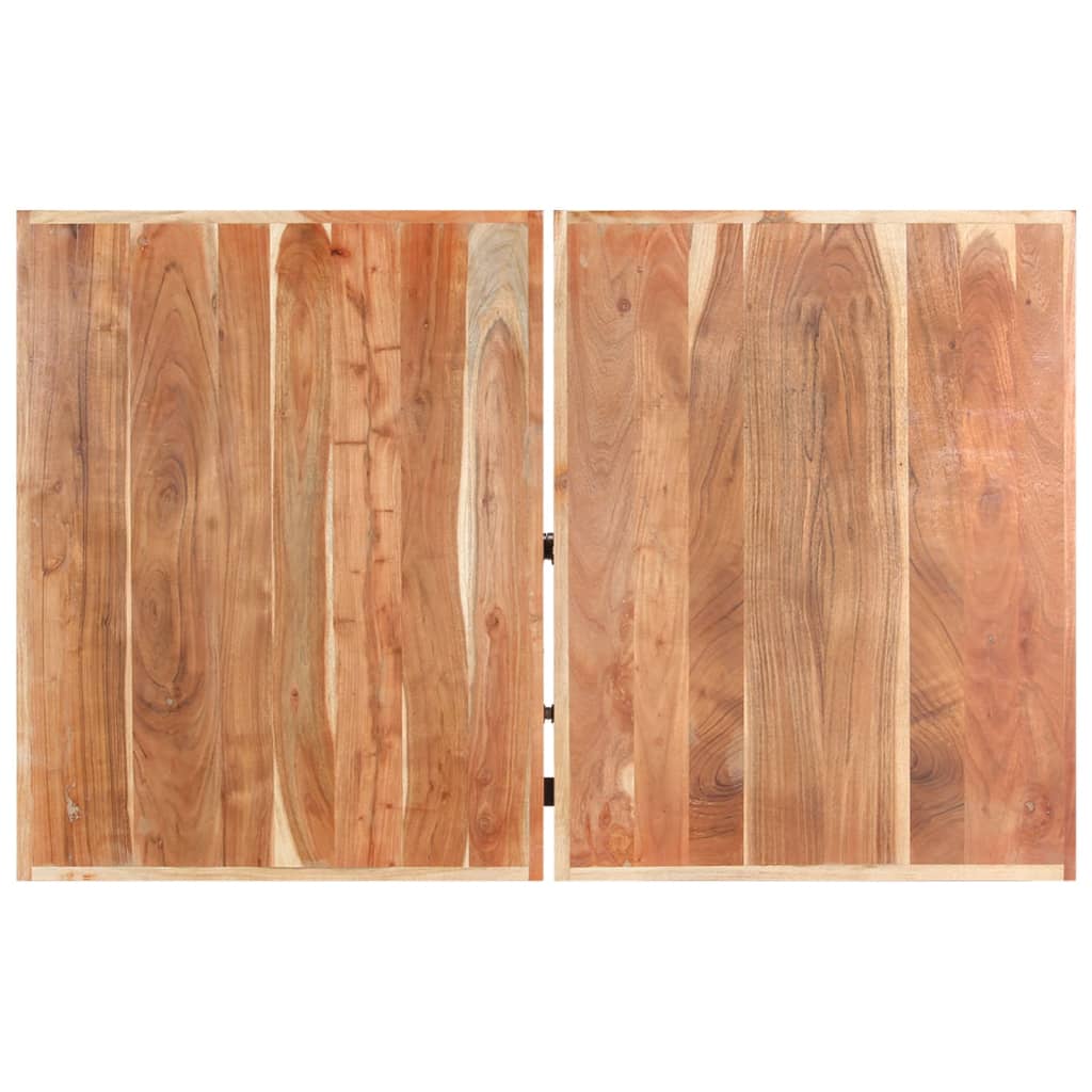 Mesa De Centro De Madera Maciza De Acacia 142x90x42 Cm_1