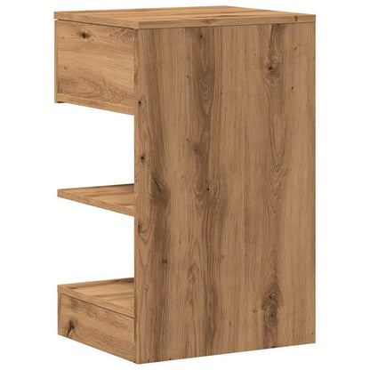 Mesitas Noche 2 Uds Madera Ingeniería Roble Artisian 40x35x65cm_4