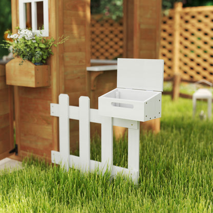 Outsunny Casita Infantil De Exterior De Madera 204x107x140cm +3 Años Madera_3