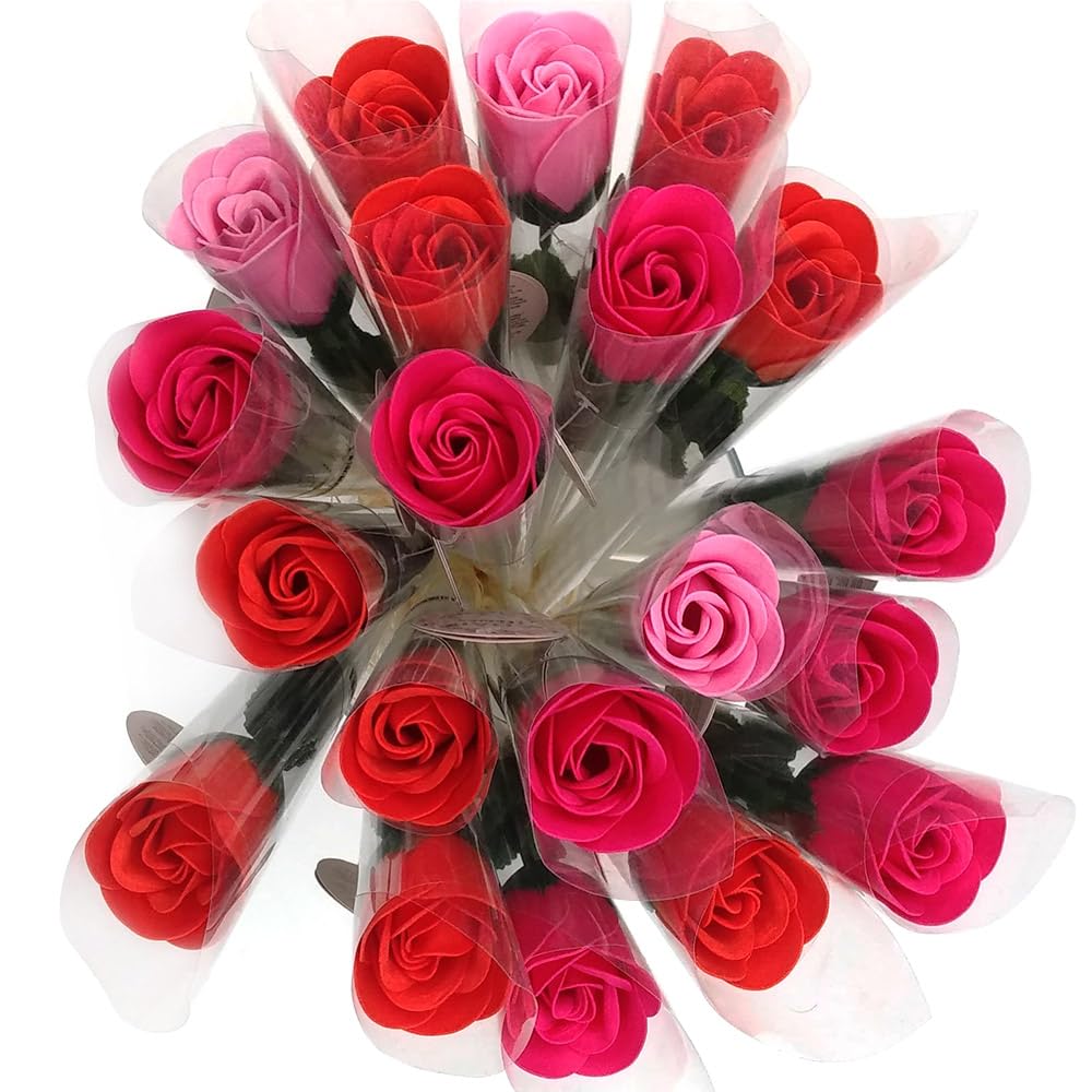 6 Rosas Con Pétalos De Jabón Aromático Para Baño Relax (surtido) - Regalo Original Para Días Especiales - Aroma Atalcado_1