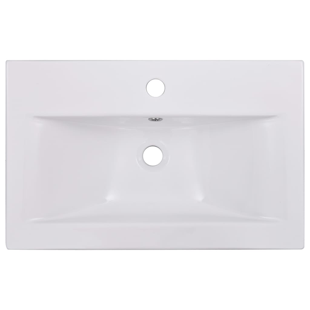 Juego De Muebles De Baño Madera De Ingeniería Blanco Brillo / Vetonek_2