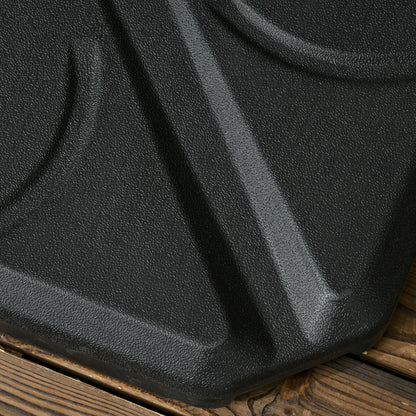 Base Para Sombrilla Outsunny Hdpe Negro 103x103x8.3 Cm_3