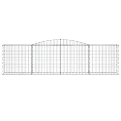 Cestas De Gaviones 4 Uds Forma De Arco Hierro 400x50x100/120 Cm_3