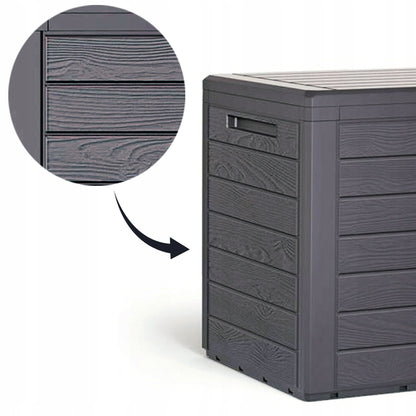 Baúl De Jardín Woodebox 140l., Dimensiones (mm) 585x460x550, Color Antracita_5