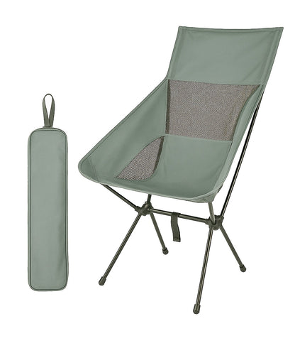 Silla Ultraligera Respaldo Alto Desmontable Gris_0
