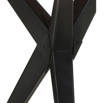 Mesa De Comedor De Madera Maciza De Acacia 120x60x76 Cm_3