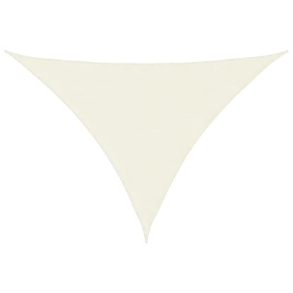 Vidaxl Toldo De Vela Triangular Tela Oxford Color Crema 4x4x5,8 M_0
