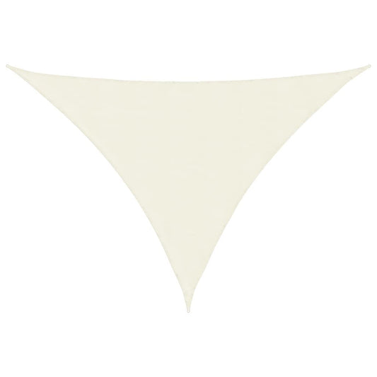 Vidaxl Toldo De Vela Triangular Tela Oxford Color Crema 5x6x6 M_0