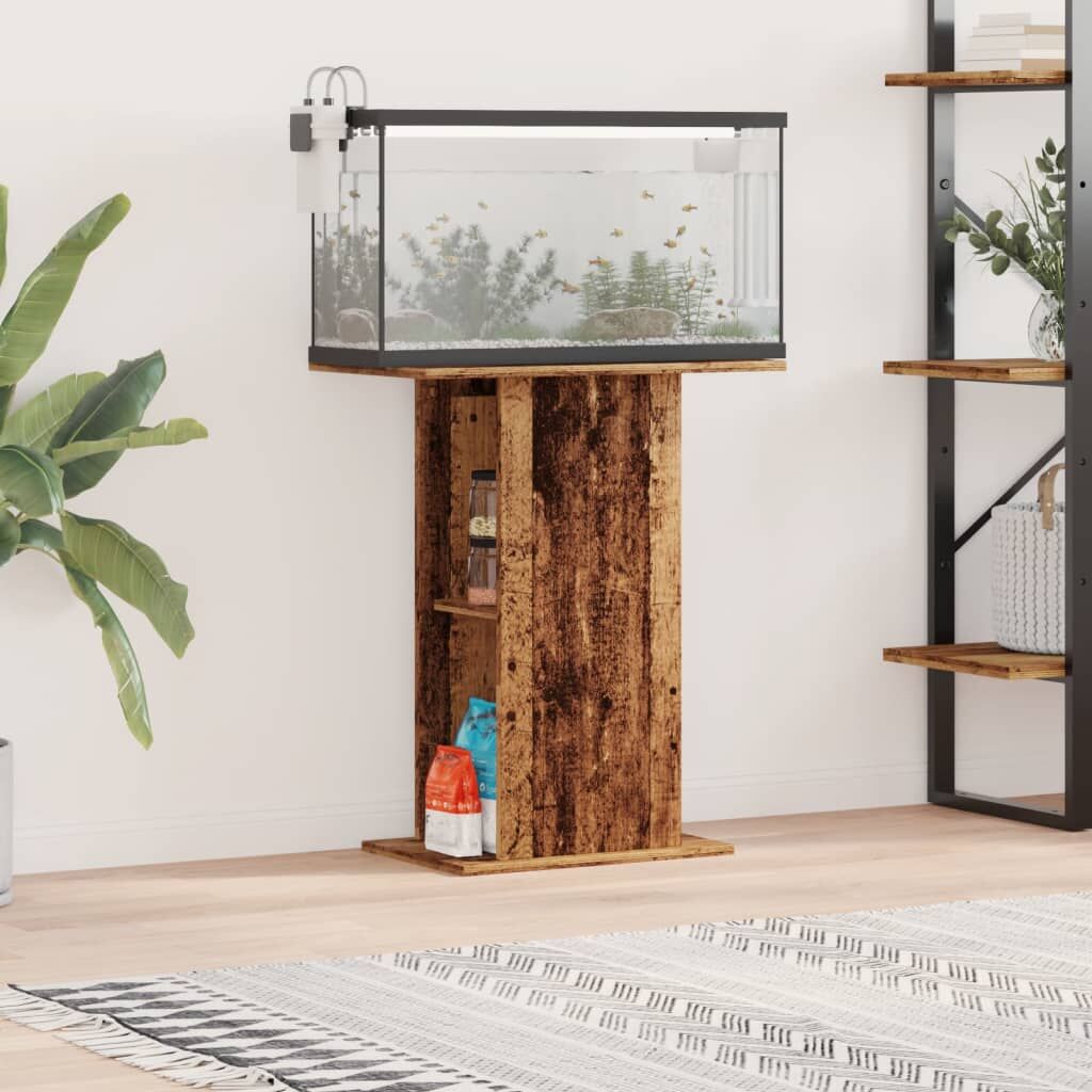 Vidaxl Soporte Para Acuario Madera Ingeniería Envejecida 36x75x72,5 Cm_1