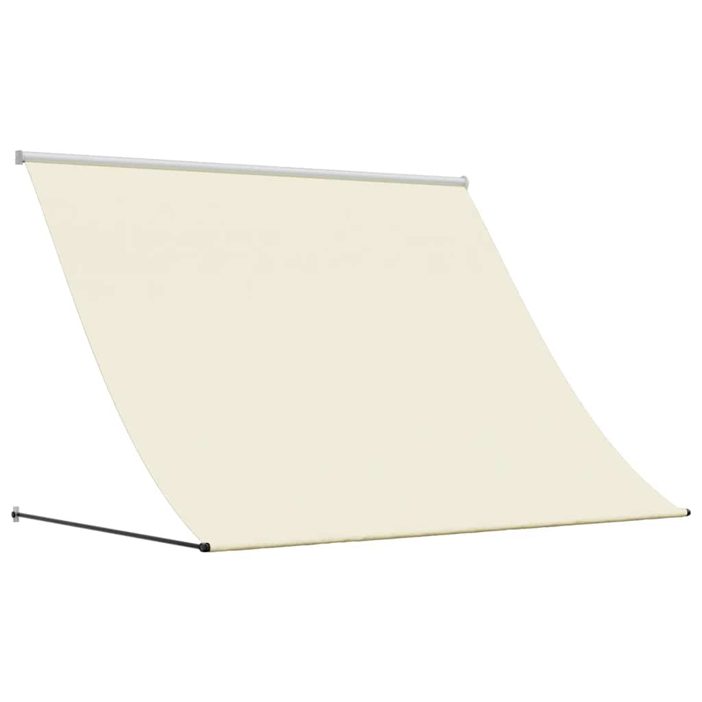 Toldo Retráctil De Tela Y Acero Crema 250x150 Cm_0