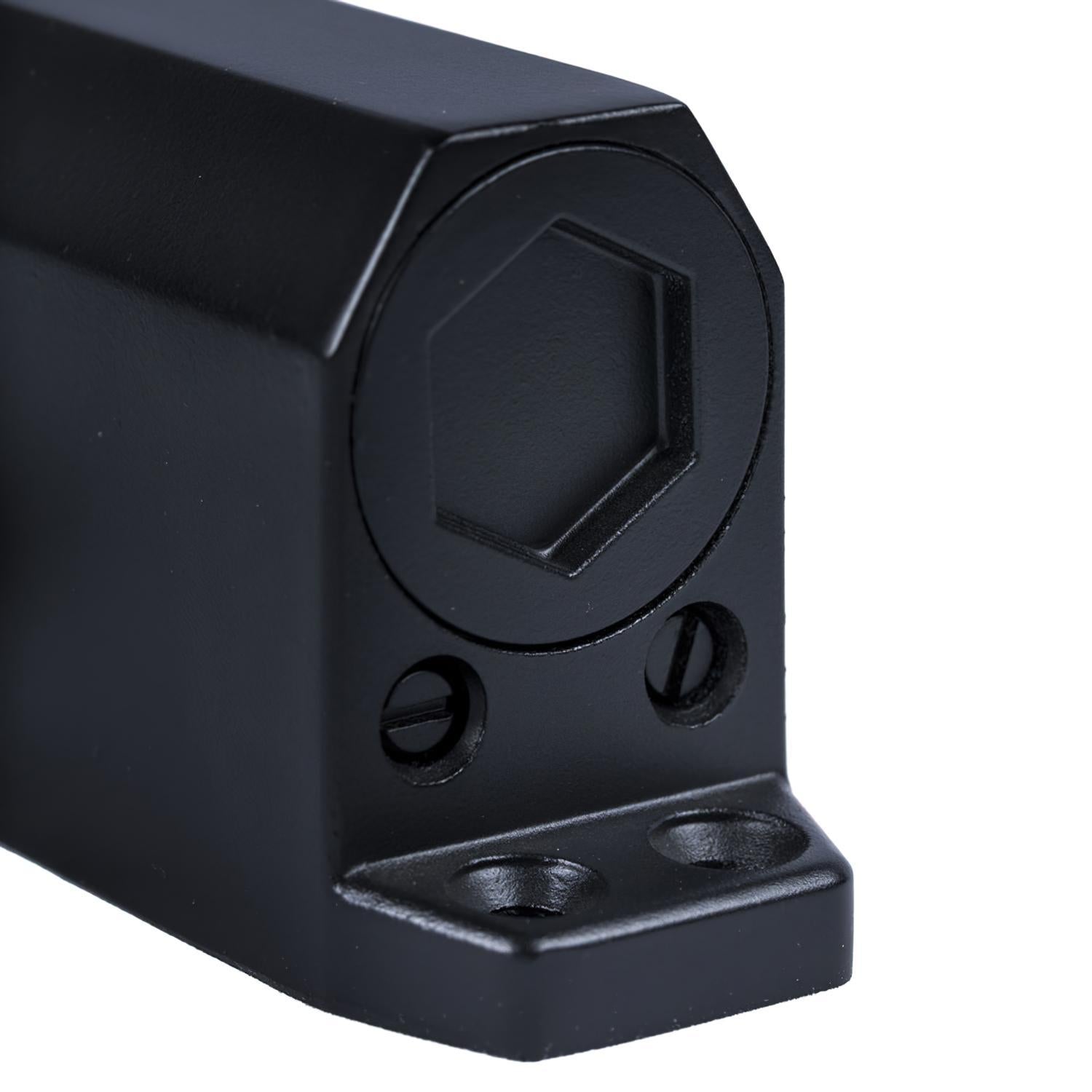 Cierra Puertas Con Retenedor Fuerza 3. Color Negro (puertas 80/100 Cm.)