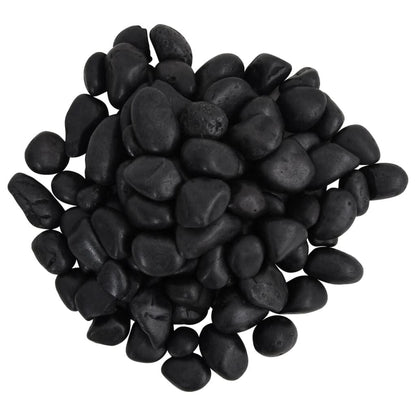 Vidaxl Guijarros Pulidos Negros 10 Kg 2-5 Cm_1
