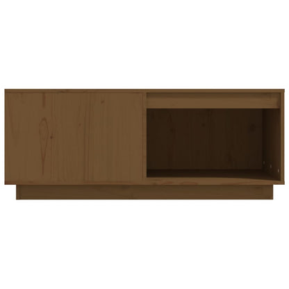 Mesa De Centro Madera Maciza Pino Marrón Miel 100x101x40,5 Cm_3