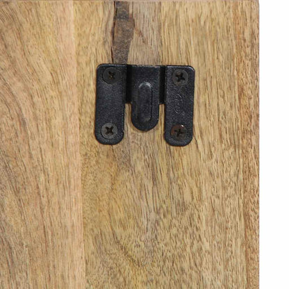 Mesita De Noche Madera Maciza De Mango 50x27x50 Cm_4