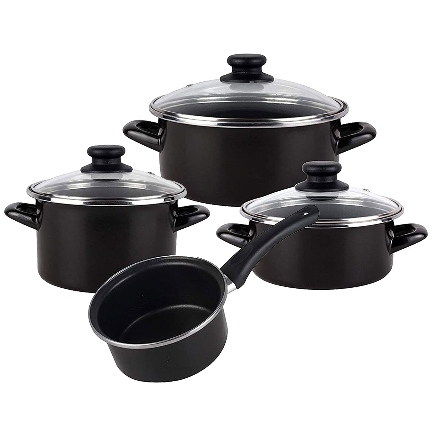 Bateria De Cocina 7 Piezas Magefesa Kenia De Acero Vitrificado Con Juego De Sartenes (20/24 Cm) Bergner Neon Classic En Aluminio Forjado_5