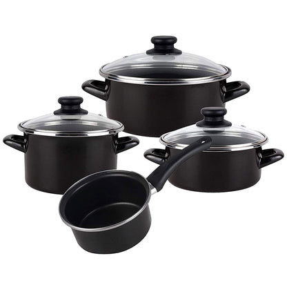 Bateria De Cocina 7 Piezas Magefesa Kenia De Acero Vitrificado Con Juego De Sartenes (20/24 Cm) Bergner Neon Classic En Aluminio Forjado_5