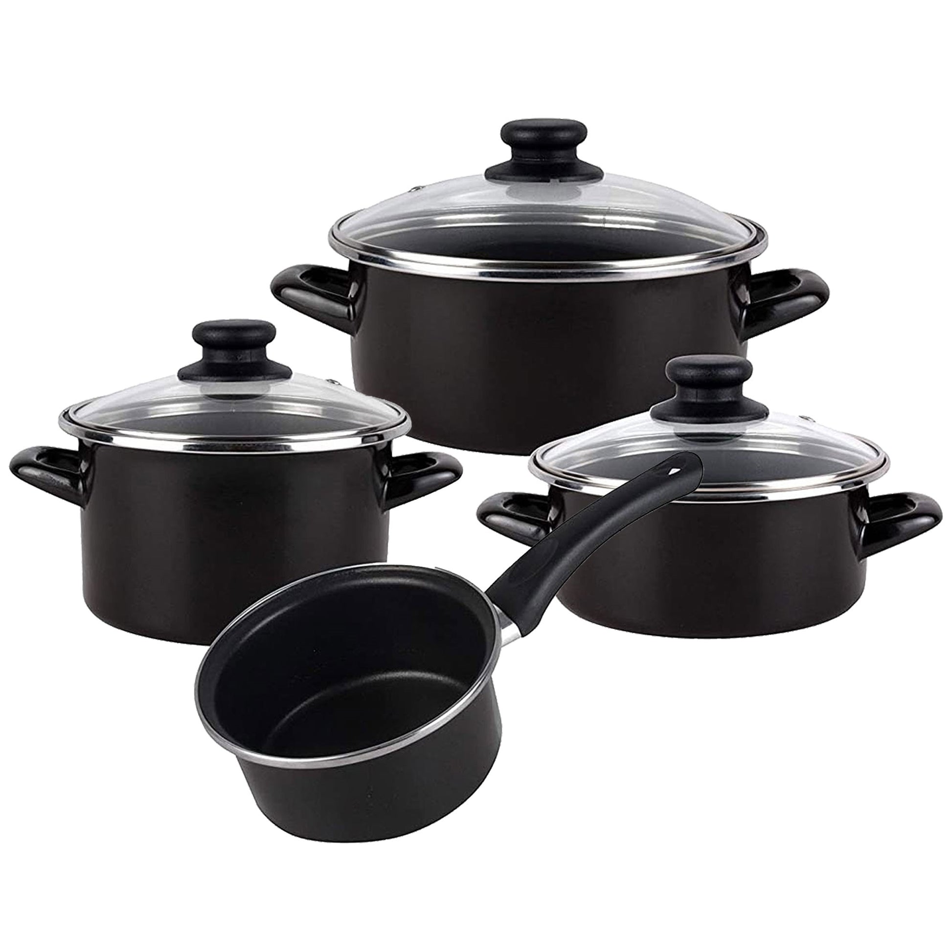 Bateria De Cocina 7 Piezas Magefesa Kenia De Acero Esmaltado Con Juego De Sartenes (20/24/28 Cm) Y Grill 28 Cm San Ignacio Moma En Aluminio Forjado_5