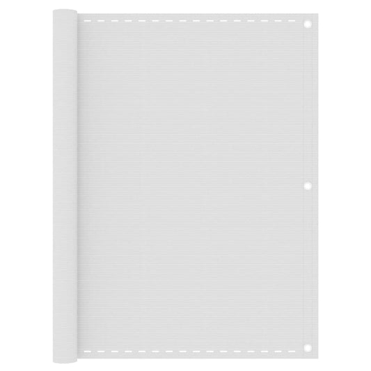 Vidaxl Toldo Para Balcón Hdpe Blanco 120x600 Cm_0
