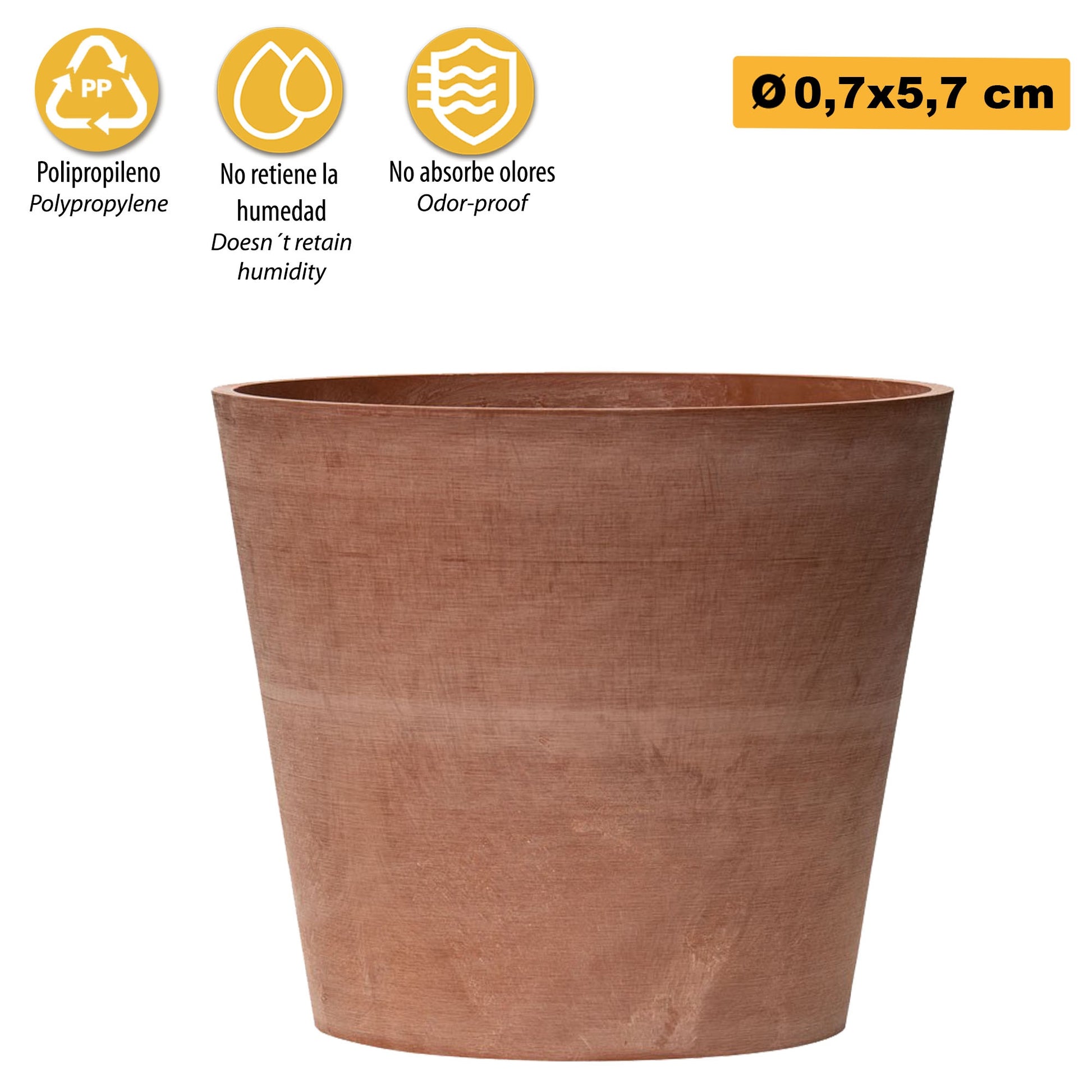 Maceta Tipo Cono Truncado Ø 07 Cm_2