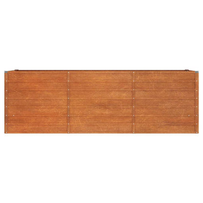 Arriate Oxidado De Acero Corten 240x80x77 Cm_3