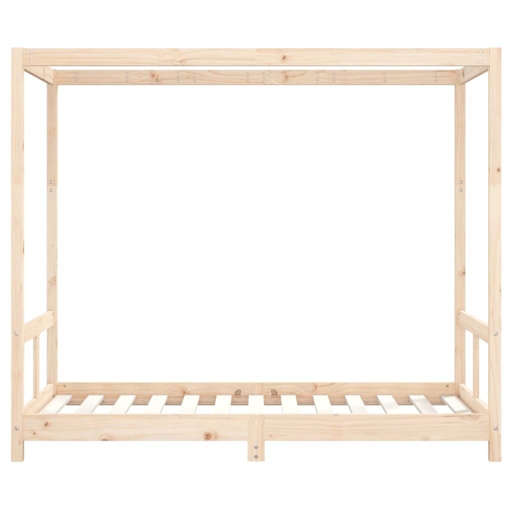 Vidaxl Estructura De Cama Para Niños Madera Maciza De Pino 80x160 Cm_3
