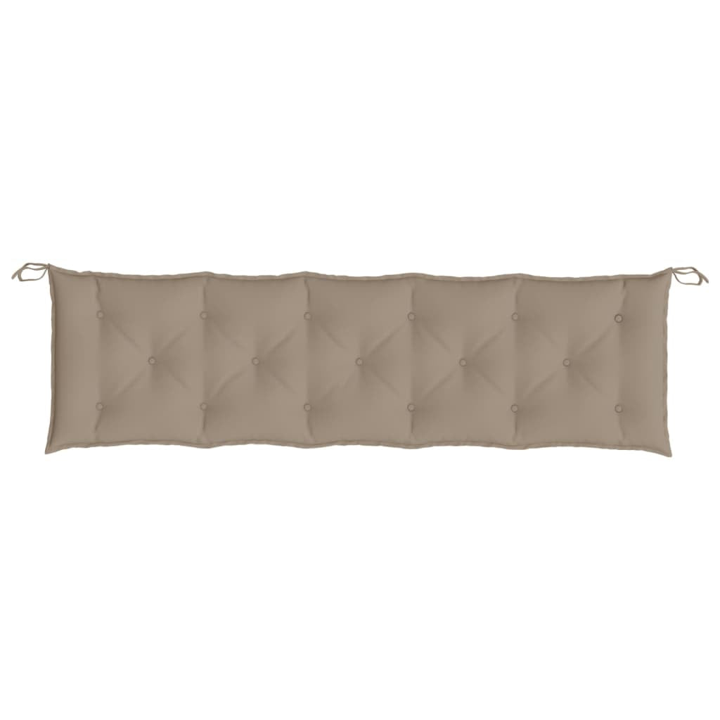 Vidaxl Cojín De Banco De Jardín Tela Oxford Gris Taupé 180x50x7 Cm_3