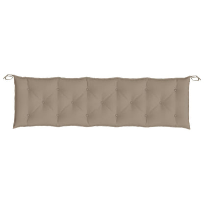 Vidaxl Cojín De Banco De Jardín Tela Oxford Gris Taupé 180x50x7 Cm_3