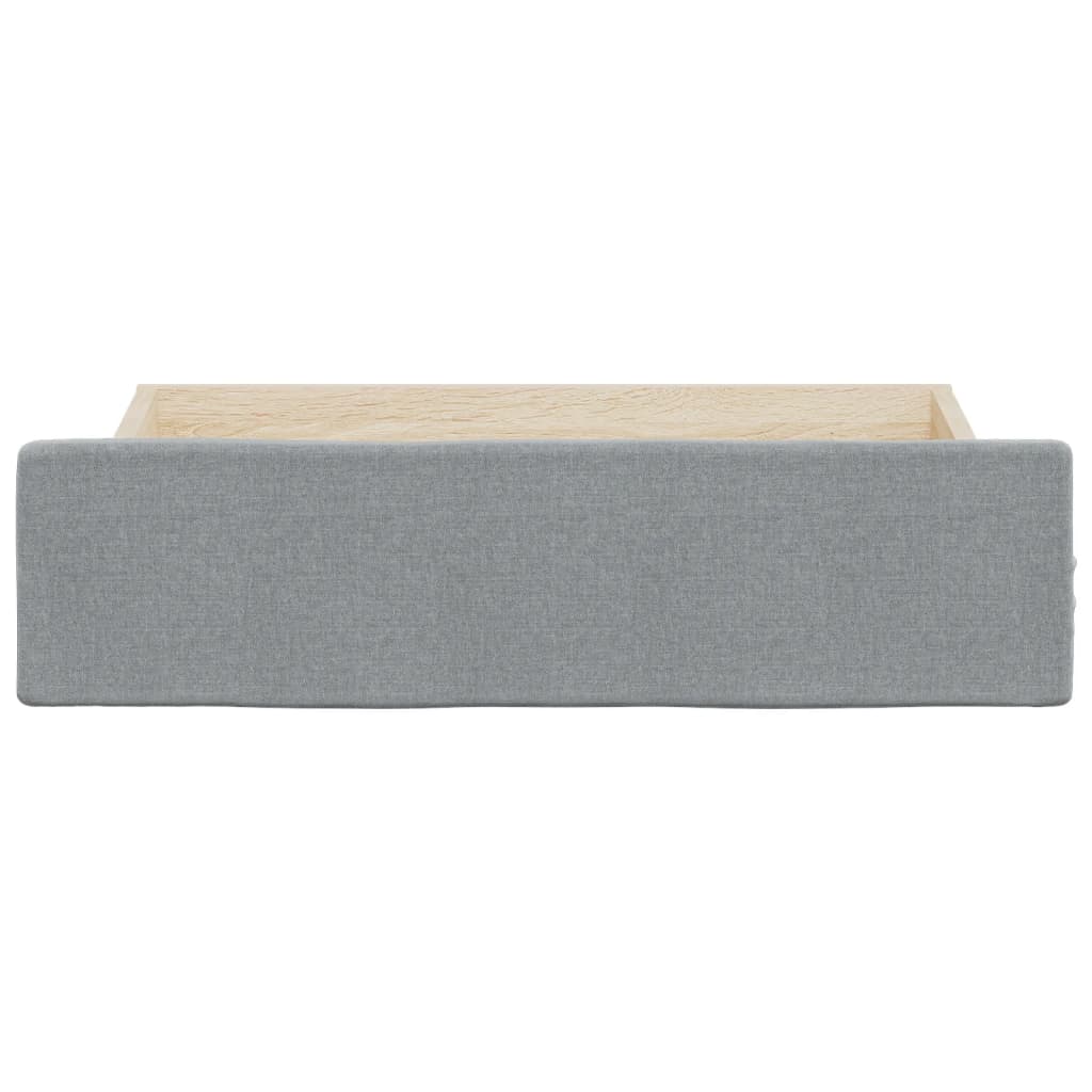 Cajones De Cama 2 Uds Madera De Ingeniería Y Tela Gris Claro / Vetonek_2