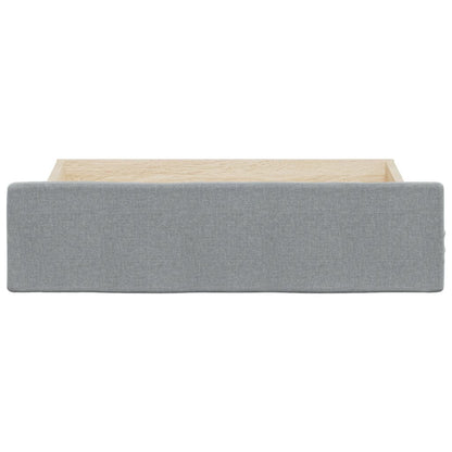 Cajones De Cama 2 Uds Madera De Ingeniería Y Tela Gris Claro / Vetonek_2