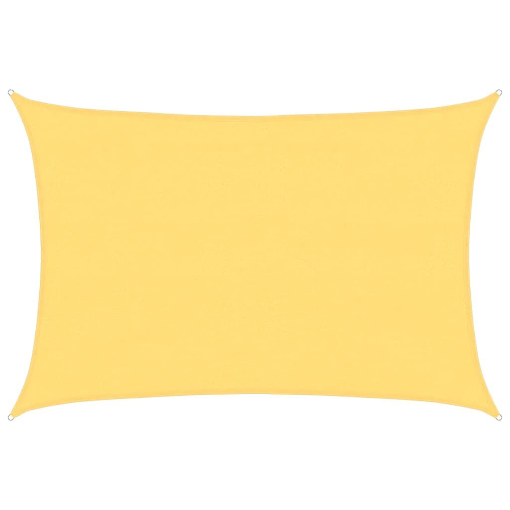Vidaxl Toldo De Vela Rectangular Hdpe 4x6 M Beige_0
