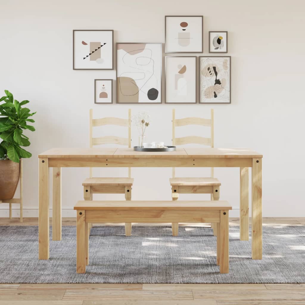 Mesa De Comedor Panama Madera Maciza De Pino 160x80x75 Cm_1