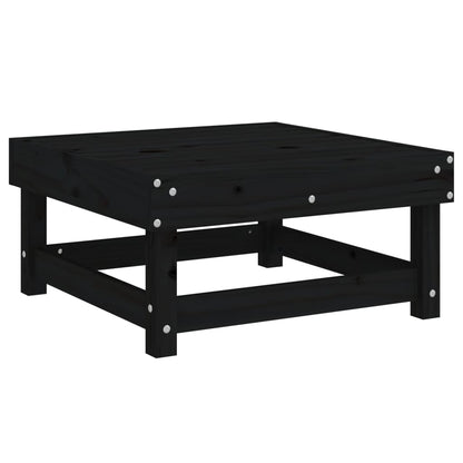 Vidaxl Juego De Sofás De Jardín 5 Piezas Madera Maciza De Pino Negro_4