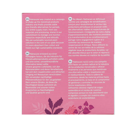 Compresa ultra extralarga con alas bio Natracare 8 Uds