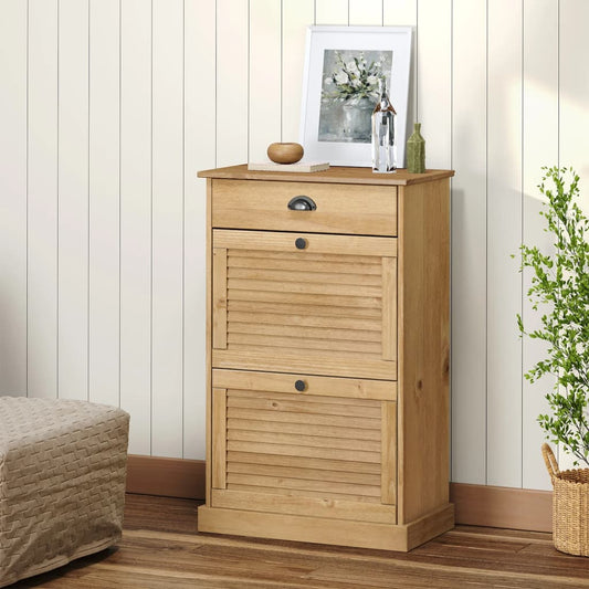 Zapatero Vigo Madera Maciza De Pino 60x35x96 Cm / Vetonek_0