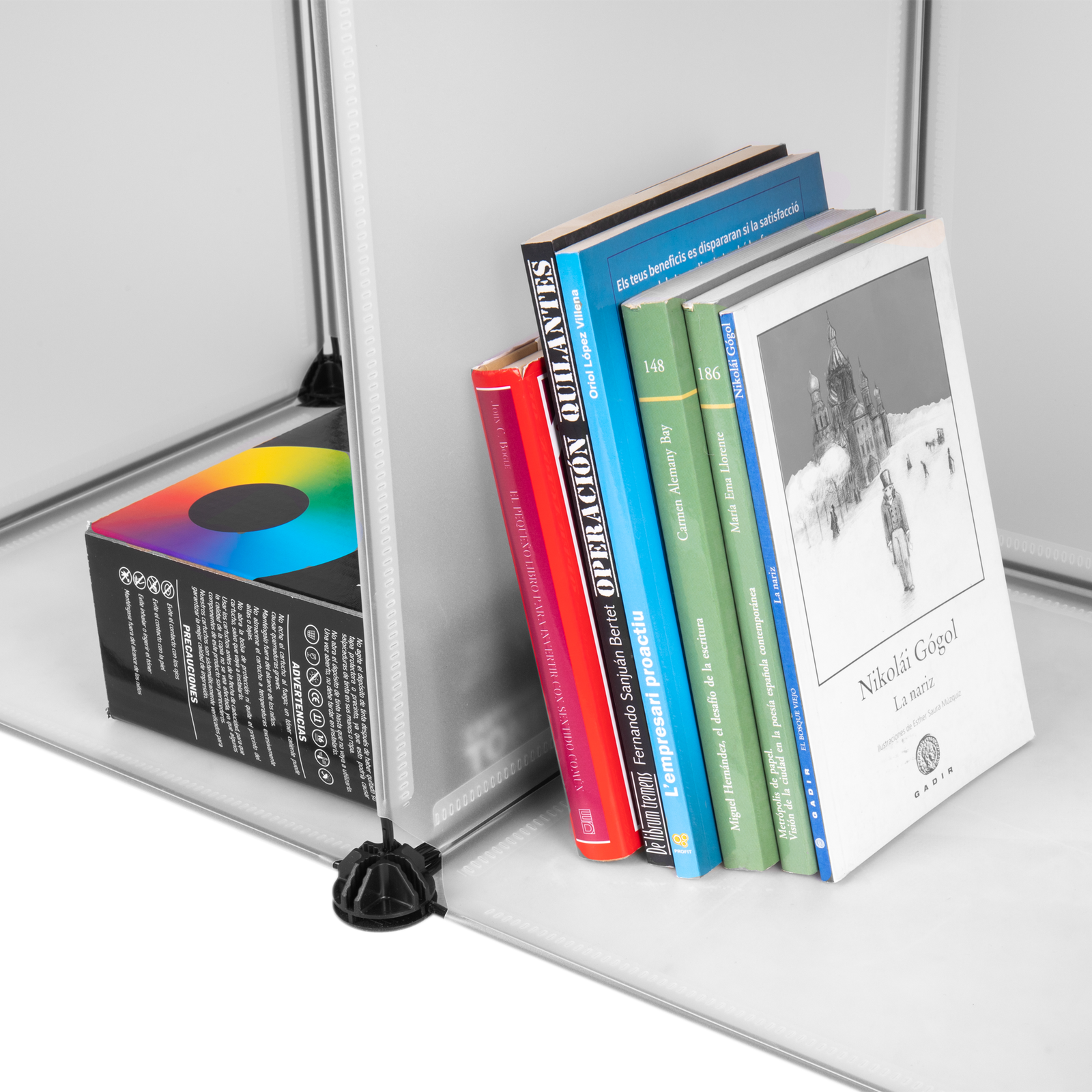 Armario Organizador Modular Estanterías De 4 Cubos De 35x35cm Plástico Blanco_1