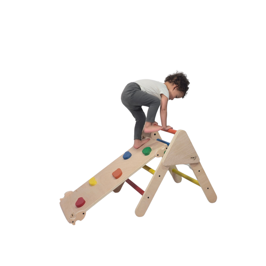 Triángulo Pikler Pequeño + Rampa De Presas. Color_0