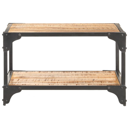 Mesa De Centro De Madera Maciza De Mango 60x60x35 Cm_0
