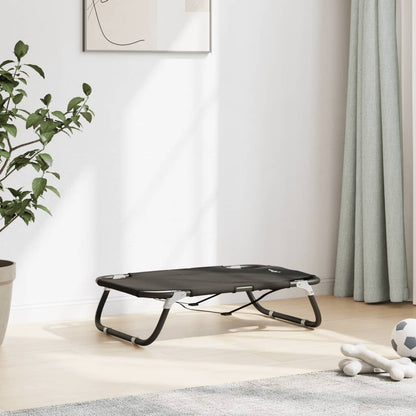 Cama Para Perros Plegable Tela Oxford Y Acero Gris Antracita / Vetonek_5