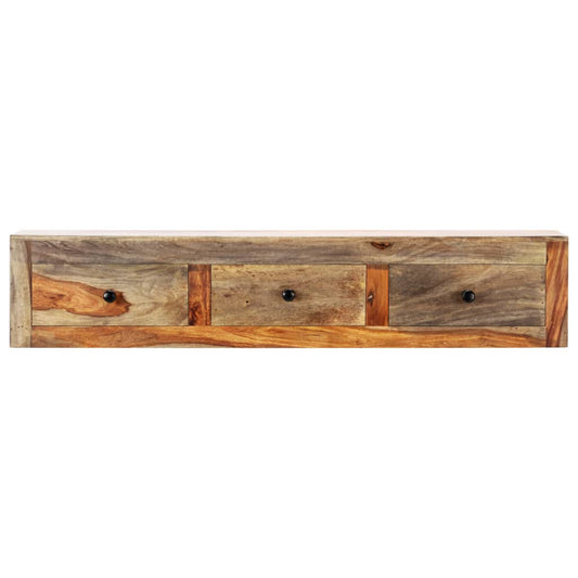 Mesa Consola De Pared Madera Maciza De Sheesham 100x25x20 Cm_0