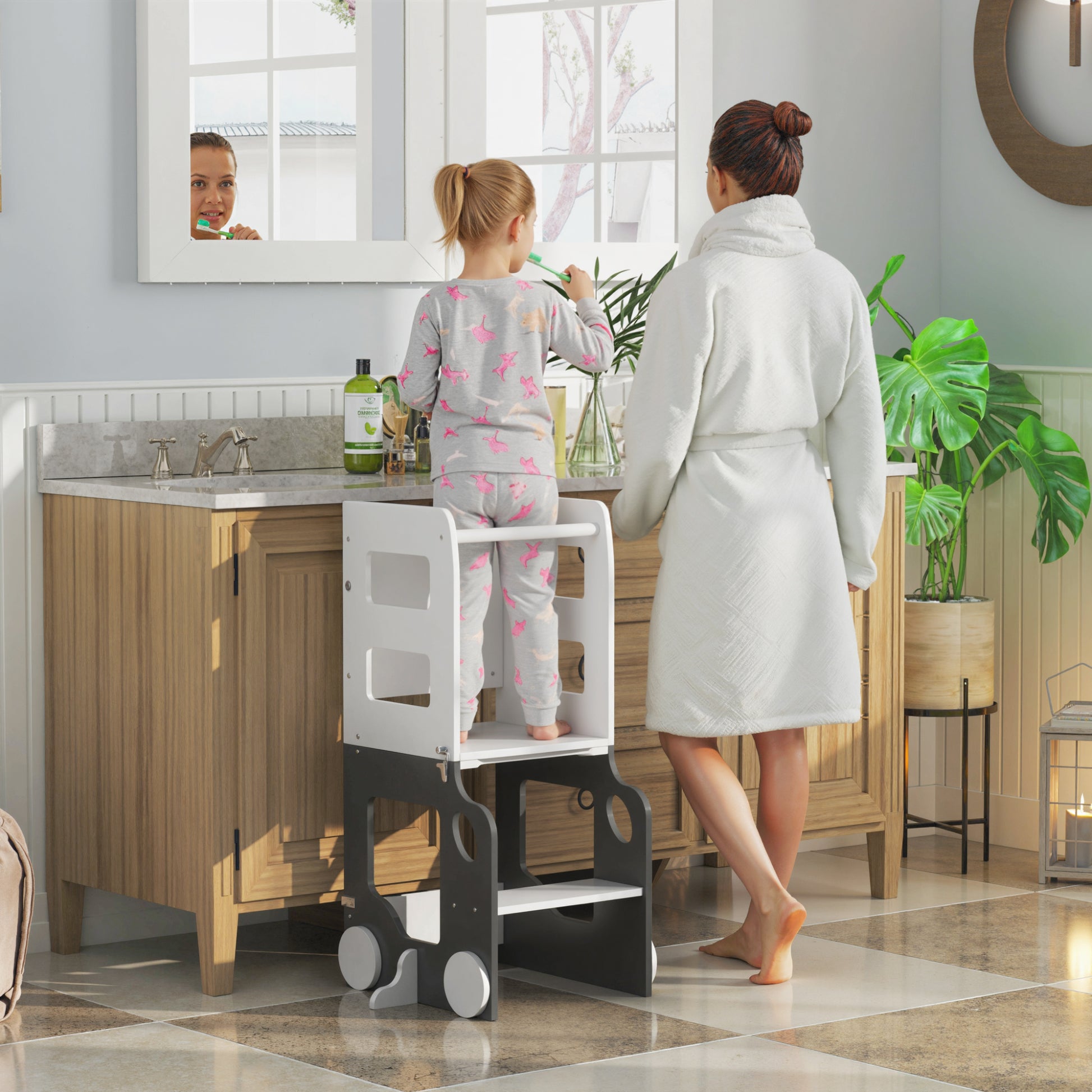 Aiyaplay Torre De Aprendizaje En Forma De Coche Convertible En Mesa Y Silla_1