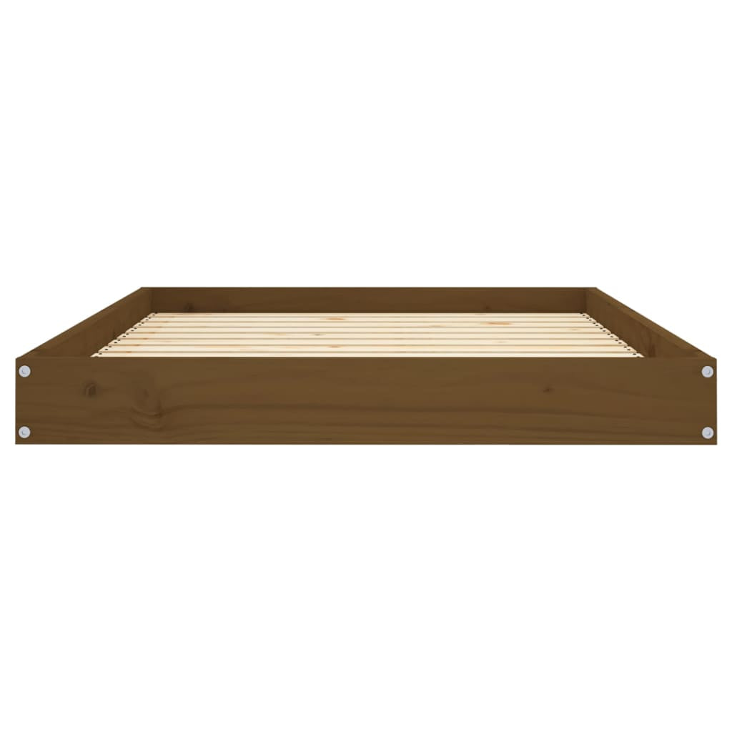 Vidaxl Cama Para Perros Madera Maciza Pino Marrón Miel 101,5x74x9 Cm_3