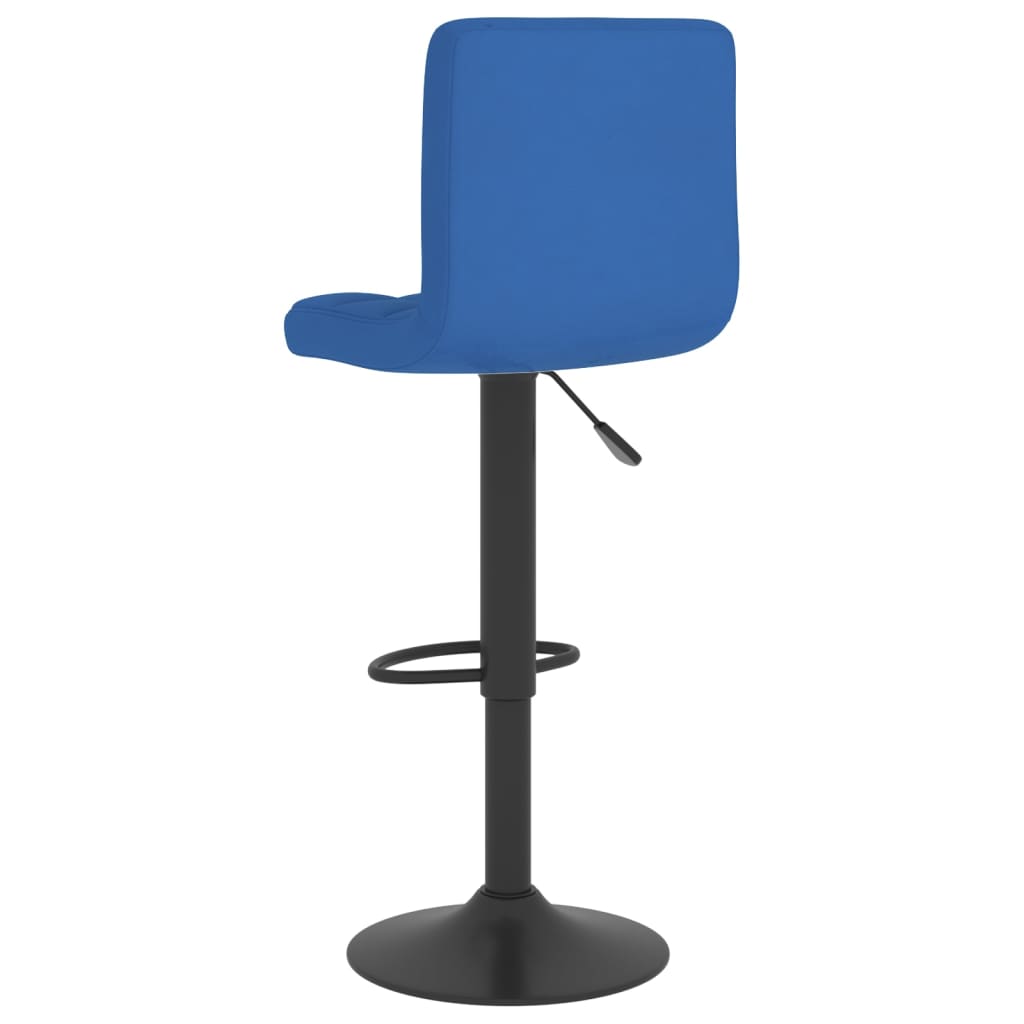 Taburete De Cocina De Tela Azul_3