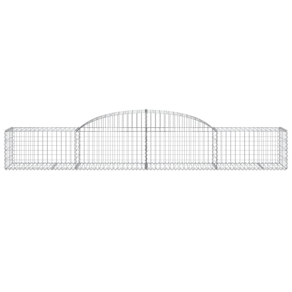 Cestas De Gaviones 17 Uds Forma De Arco Hierro 300x50x40/60 Cm_3