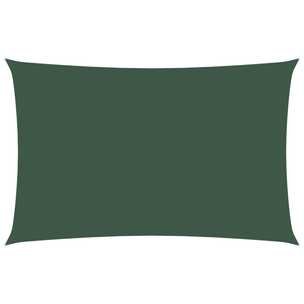 Vidaxl Toldo De Vela Rectangular Tela Oxford Verde Oscuro 2,5x5 M_0