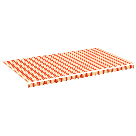 Tela De Repuesto Para Toldo Amarillo Y Naranja 6x3,5 M Poliéster_0