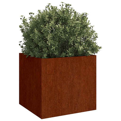 Jardineras 2 Unidades Acero Corten 32x30x29 Cm_2